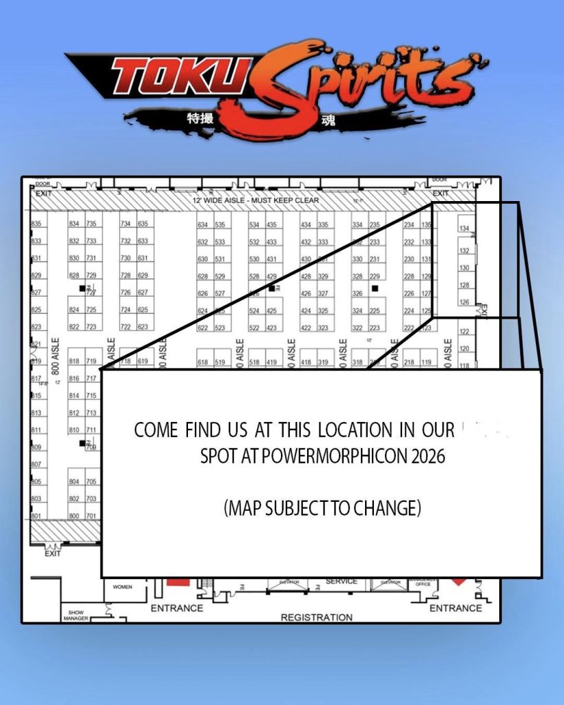 TokuSpirits table location at Power Morphicon 2026